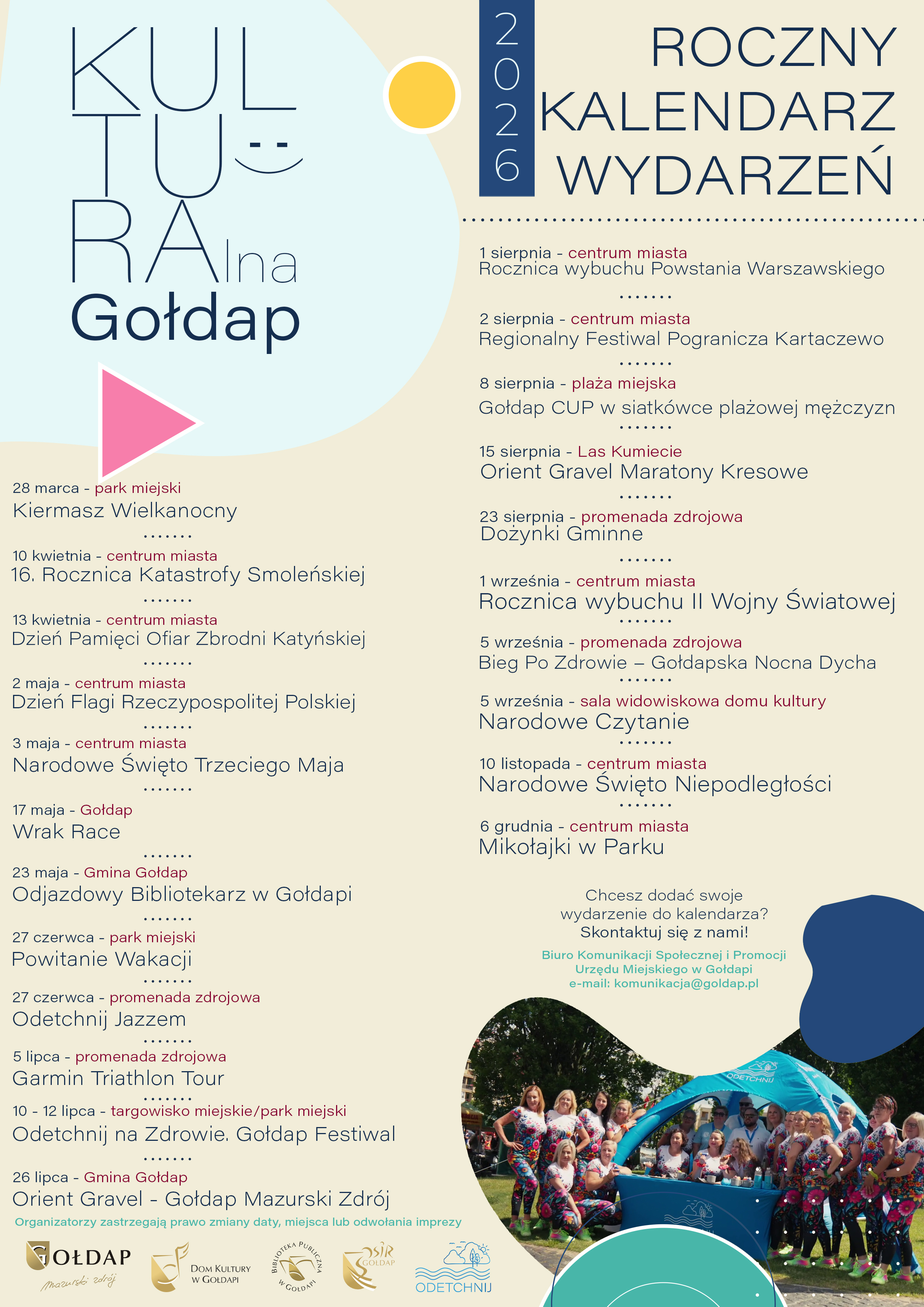 kalendarz rocznych imprez